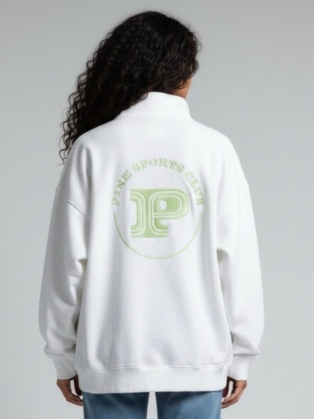 VICTORIA’S SECRET PINK Ivy Fleece Full Zip Sweatshirt White Size XL NEW